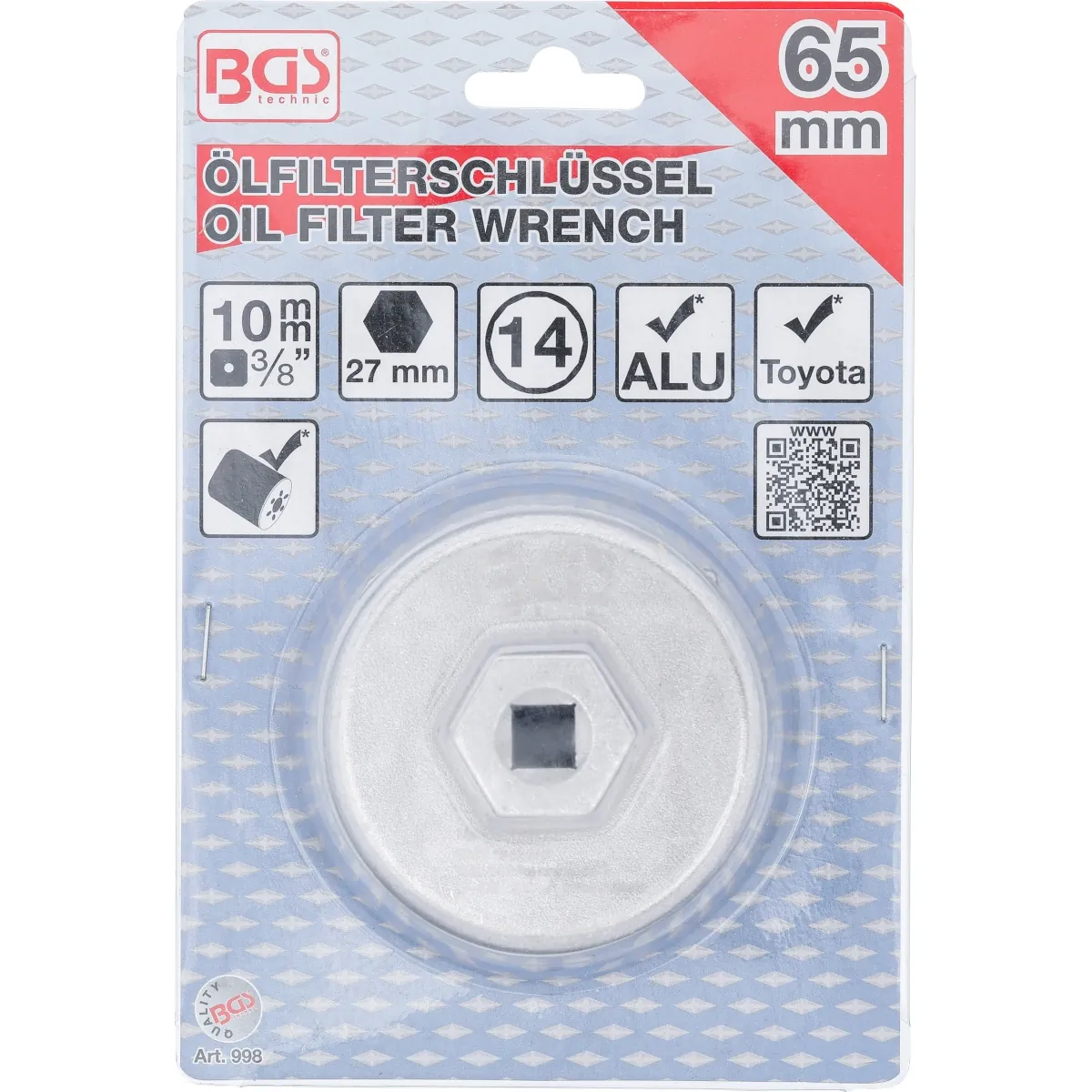 CAZOLETA PARA EXTRAER FILTROS DE ACEITE, TOYOTA - Imagen 4